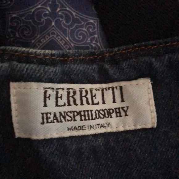 Vintage Ferretti suspenders jeans - Picture 1 of 8